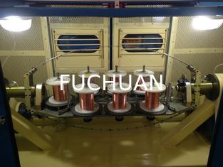 FUCHUAN 0.64mm Drut miedziana Bunching Machine z 7,5Kw Take Motor Power