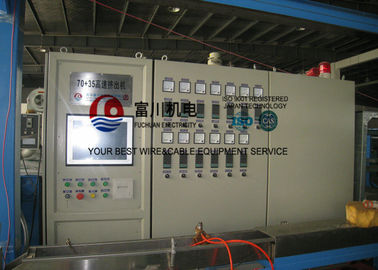 Cable Extrusion Machine For Power Wire Insulated Sheathing Wire Dia 0.8-8mm