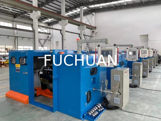 Fuchuan High Speed Double Twisting Stranding Machine Buncher z elektronicznymi pasami