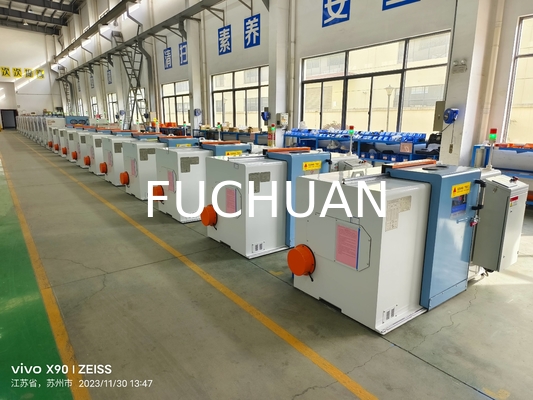 Fuchuan High Speed Double Twisting Stranding Machine Buncher z elektronicznymi pasami