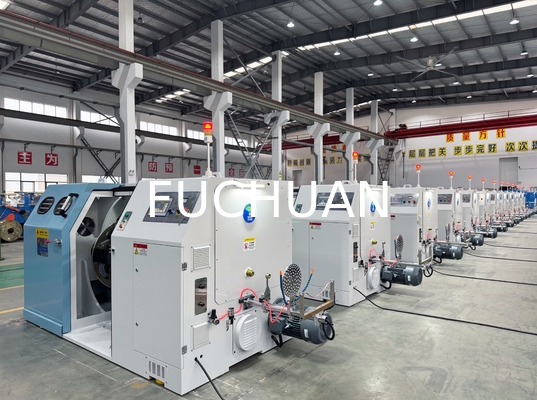 Fuchuan High Speed Double Twisting Stranding Machine Buncher z elektronicznymi pasami