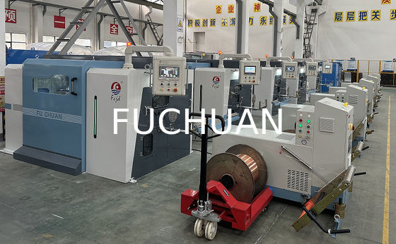 Fuchuan High Speed Double Twisting Stranding Machine Buncher z elektronicznymi pasami