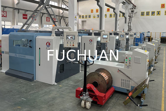 Fuchuan High Speed Double Twisting Stranding Machine Buncher z elektronicznymi pasami