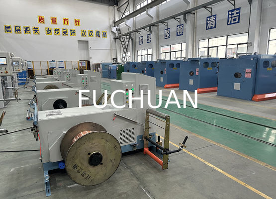 Fuchuan High Speed Double Twisting Stranding Machine Buncher z elektronicznymi pasami