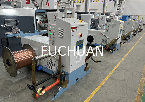 Fuchuan High Speed Double Twisting Stranding Machine Buncher z elektronicznymi pasami