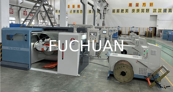 Fuchuan High Speed Double Twisting Stranding Machine Buncher z elektronicznymi pasami
