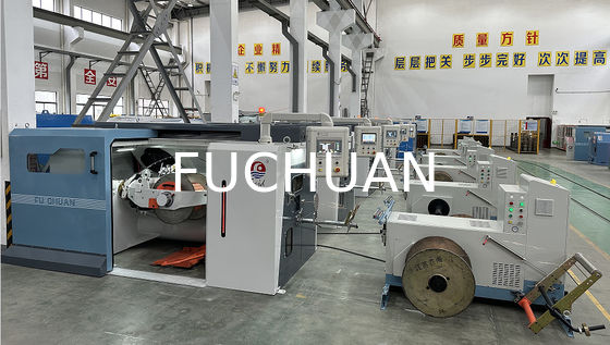 Fuchuan High Speed Double Twisting Stranding Machine Buncher z elektronicznymi pasami
