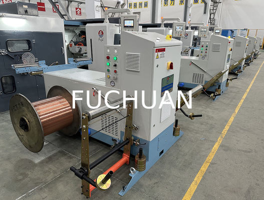 Fuchuan High Speed Double Twisting Stranding Machine Buncher z elektronicznymi pasami