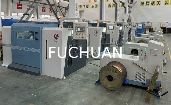 Fuchuan High Speed Double Twisting Stranding Machine Buncher z elektronicznymi pasami