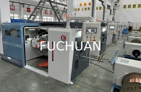 Fuchuan High Speed Double Twisting Stranding Machine Buncher z elektronicznymi pasami